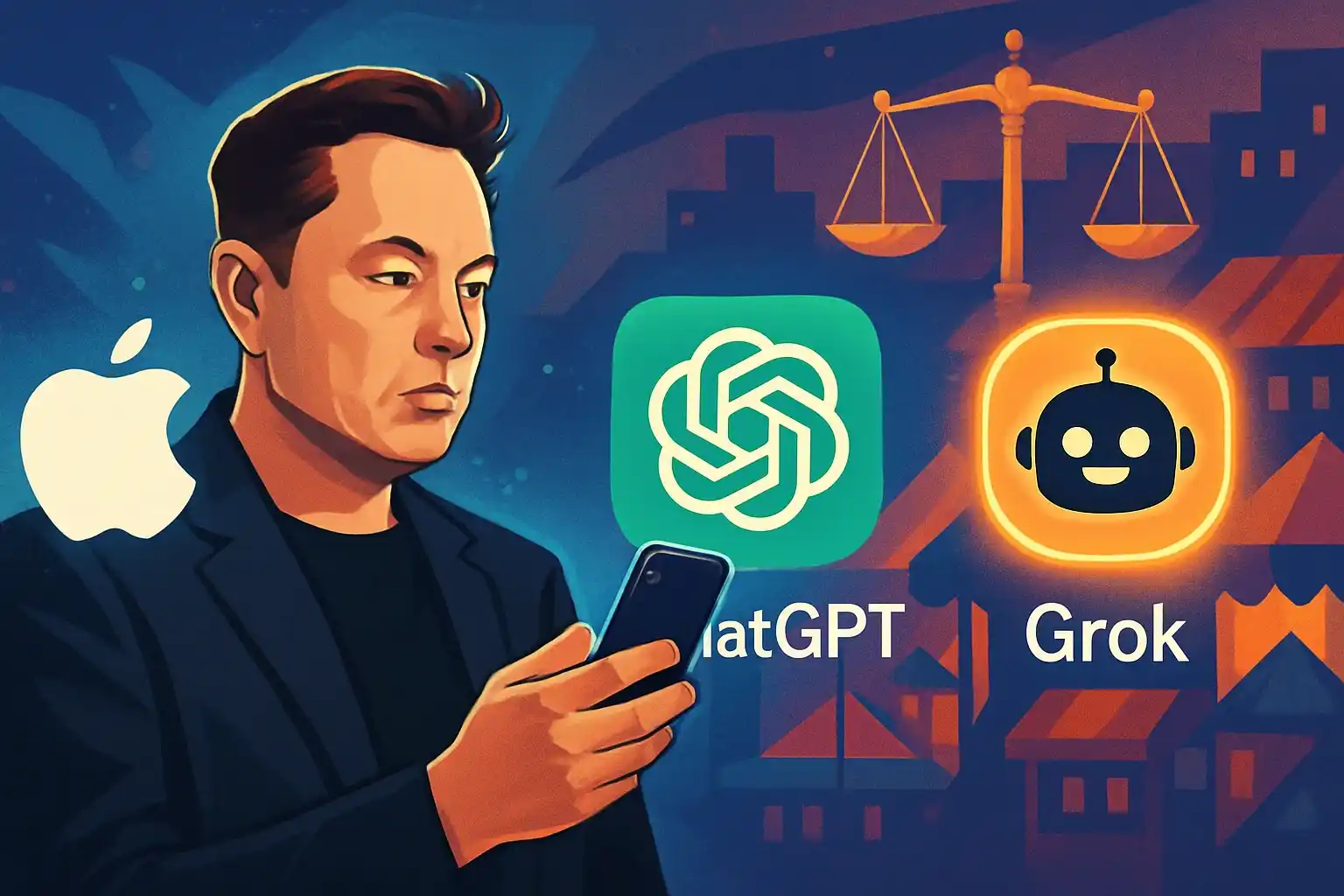 Elon Musk Accuses Apple Favoring ChatGPT; Altman Fires Back