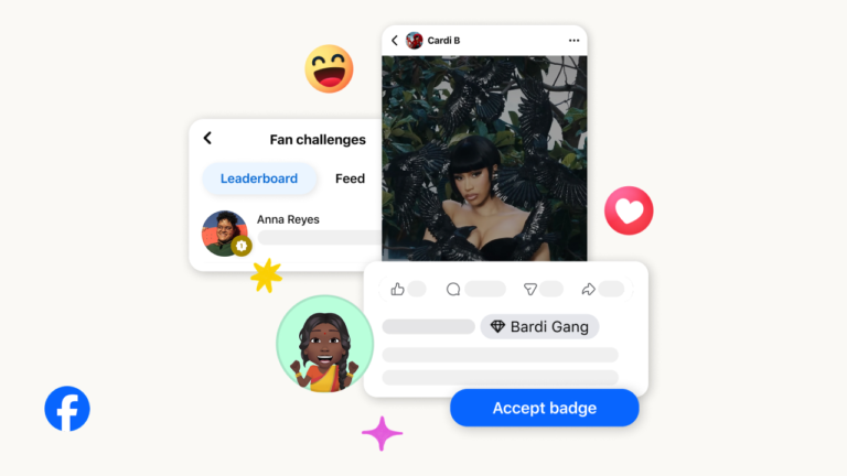 Facebook Launches Fan Challenges & Custom Top Badges