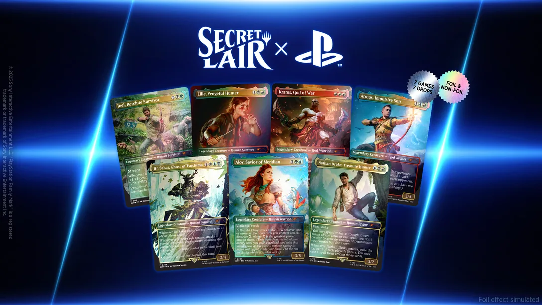 First Look: Magic: The Gathering Secret Lair x PlayStation Collaboration