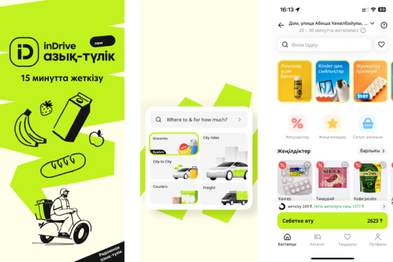 InDrive Bets on Super-App Grocery Deliveries in Kazakhstan