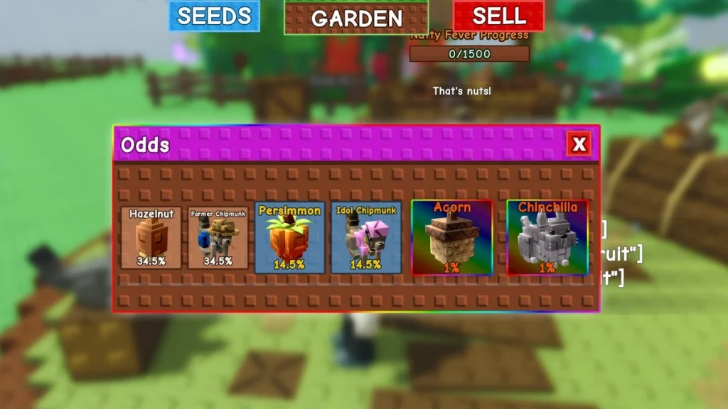 chance to get the Idol Chipmunk.