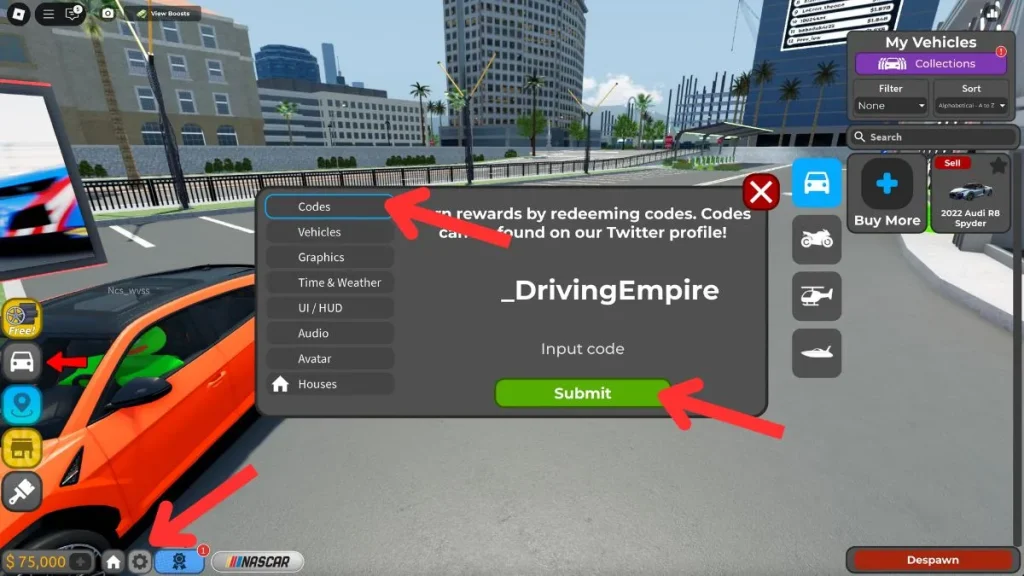 How to Redeem Driving Empire Codes