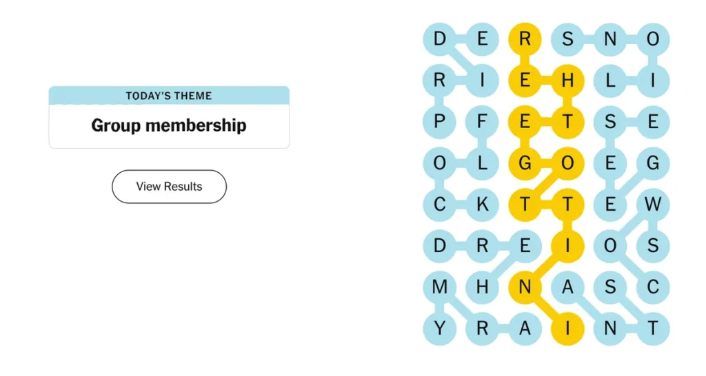 The completed NYT Strands puzzle for Nov. 30, 2025.

