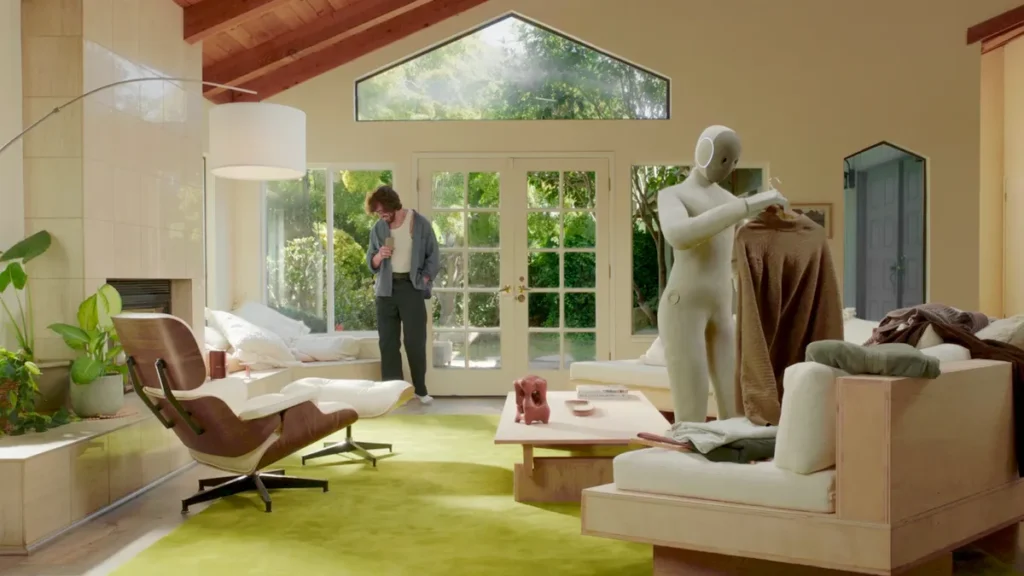 Robot maker 1X envisions Neo fitting comfortably into your upscale home.