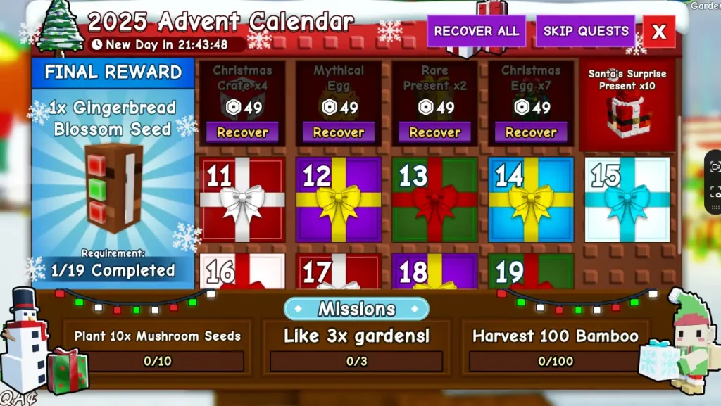 How to Participate in the Grow a Garden Advent Calendar