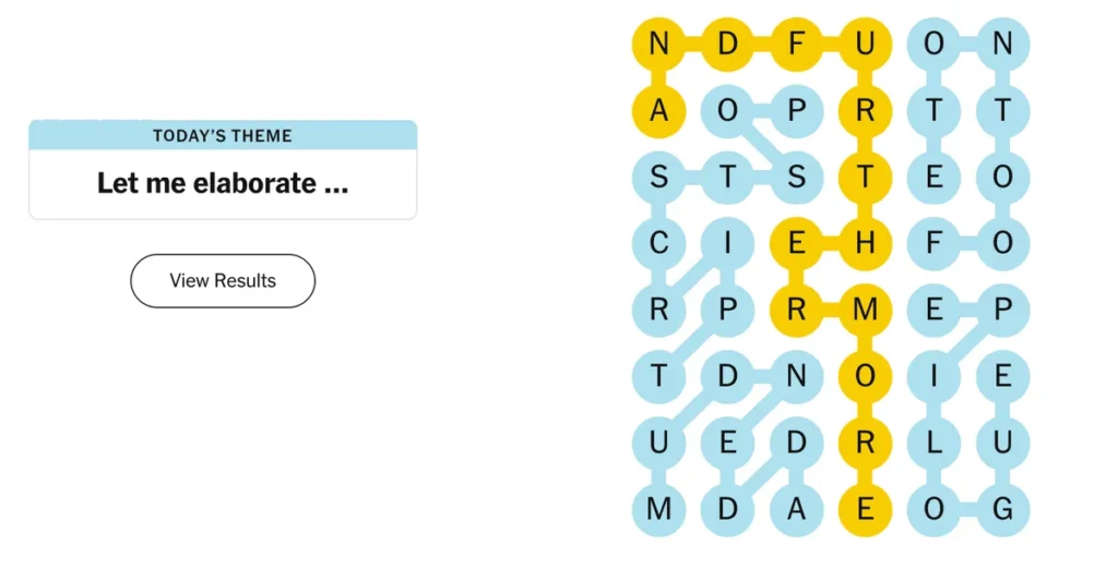 The completed NYT Strands puzzle for Dec. 11, 2025.