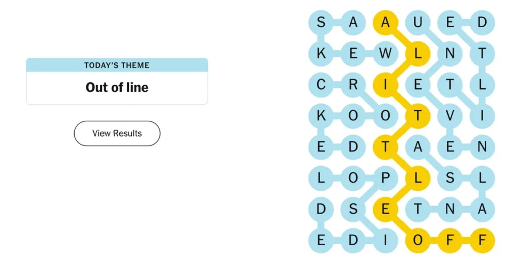 The completed NYT Strands puzzle for Dec. 17, 2025.