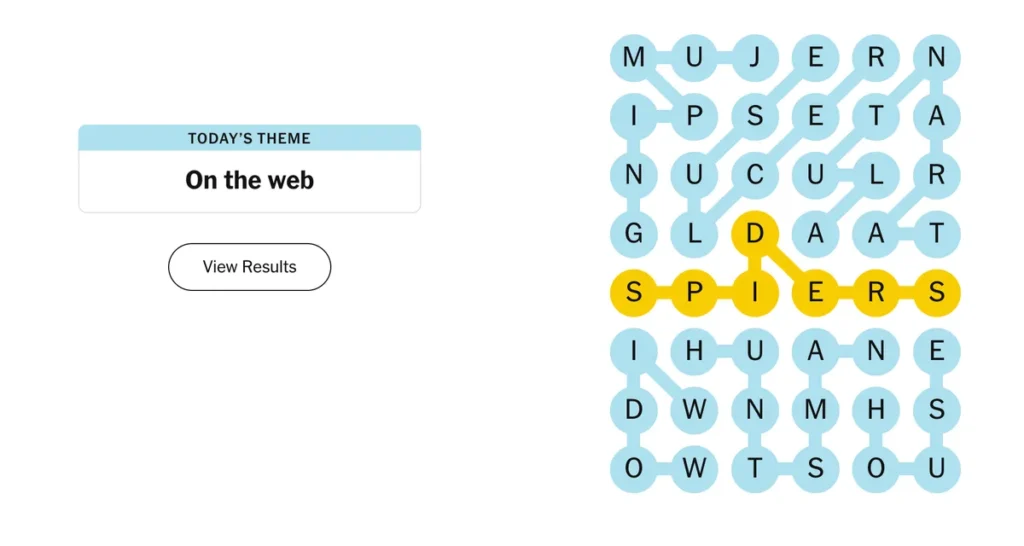 The completed NYT Strands puzzle for Dec. 2, 2025.
