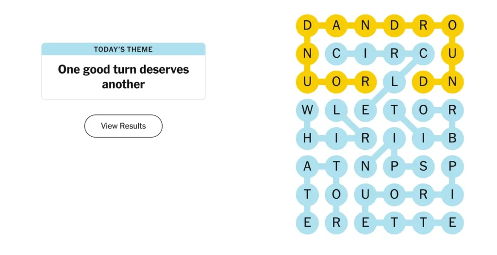 The completed NYT Strands puzzle for Dec. 31, 2025.
