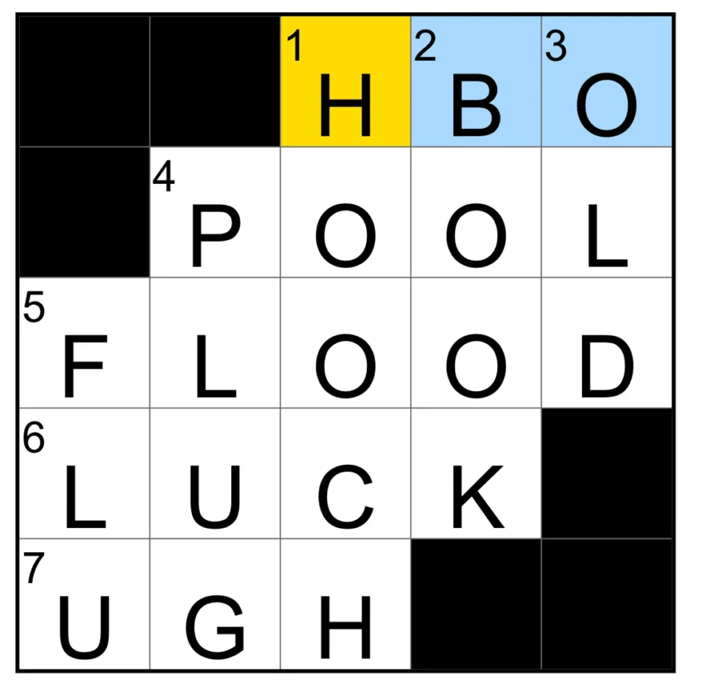 The completed NYT Mini Crossword puzzle for Jan. 16, 2026.
