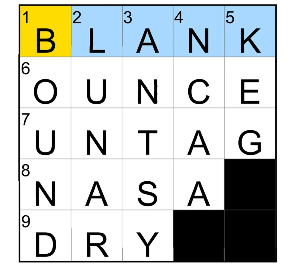 The completed NYT Mini Crossword puzzle for Jan. 2, 2026.