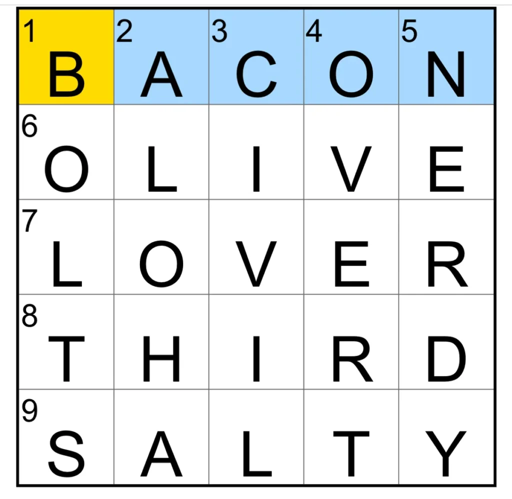 The completed NYT Mini Crossword puzzle for Jan. 4, 2026.