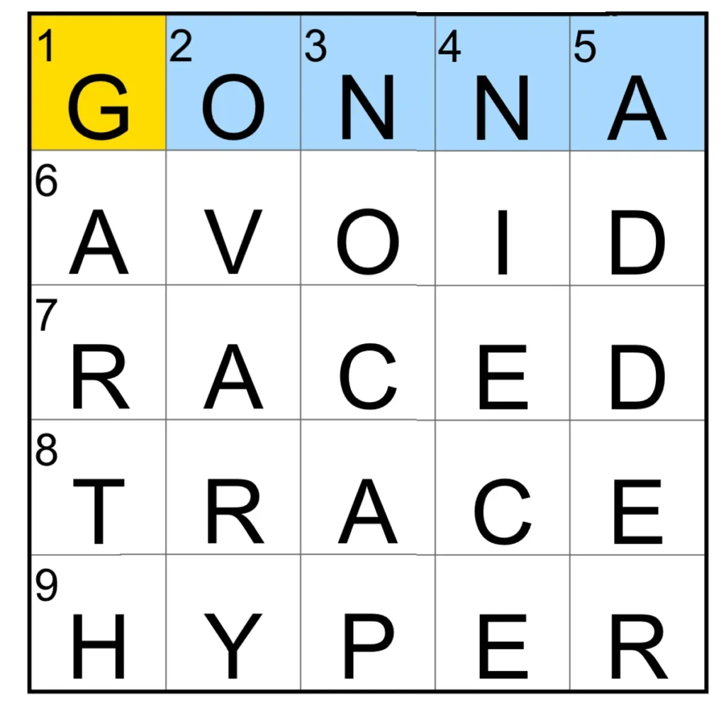 The completed NYT Mini Crossword puzzle for Jan. 7, 2026.