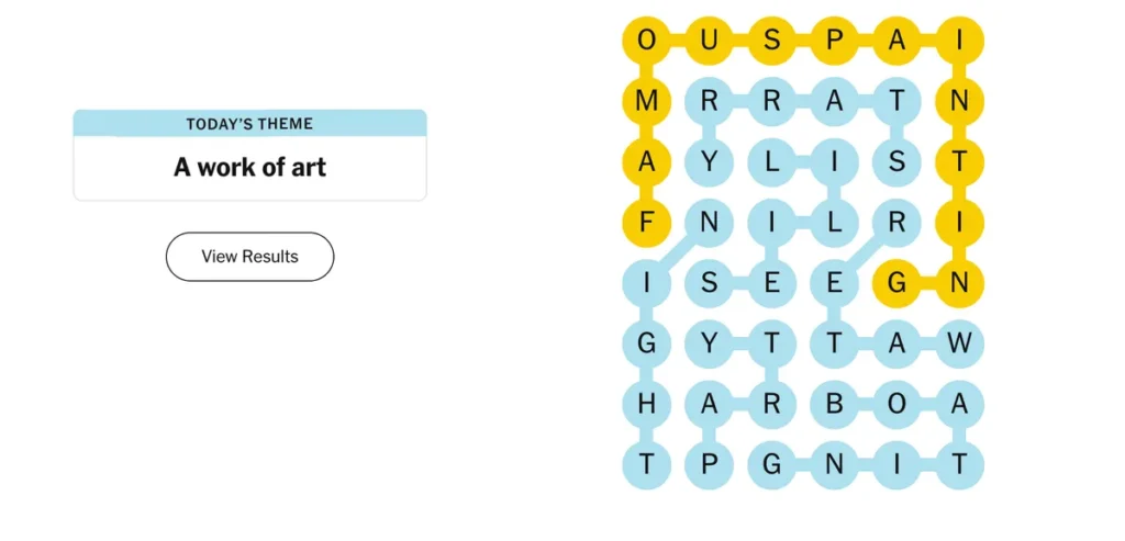 The completed NYT Strands puzzle for Jan. 24, 2026.