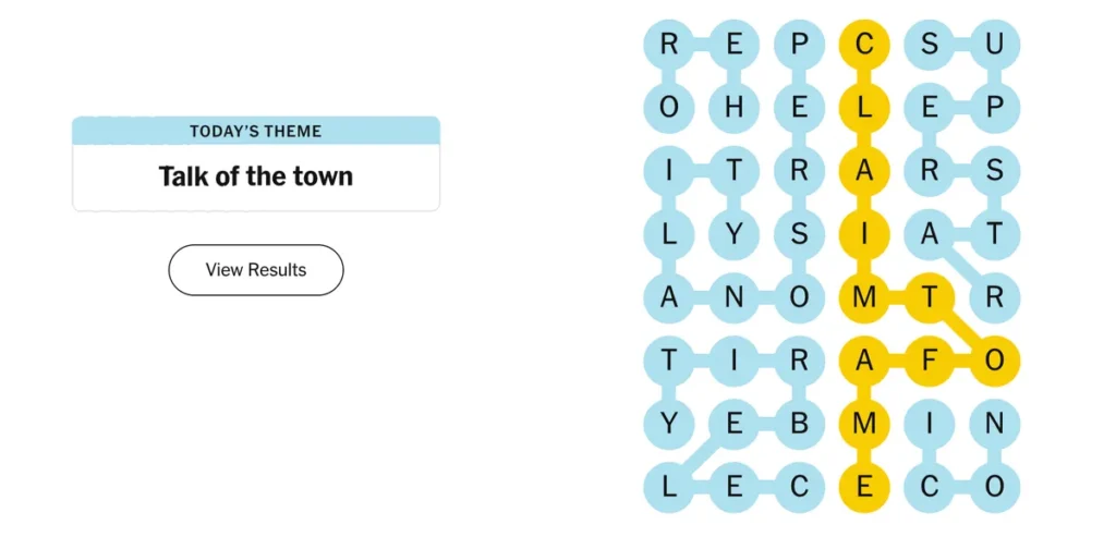 The completed NYT Strands puzzle for Jan. 29, 2026.