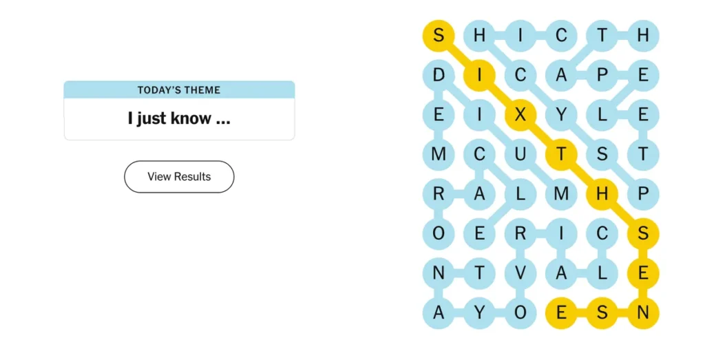 The completed NYT Strands puzzle for Jan. 4, 2026.