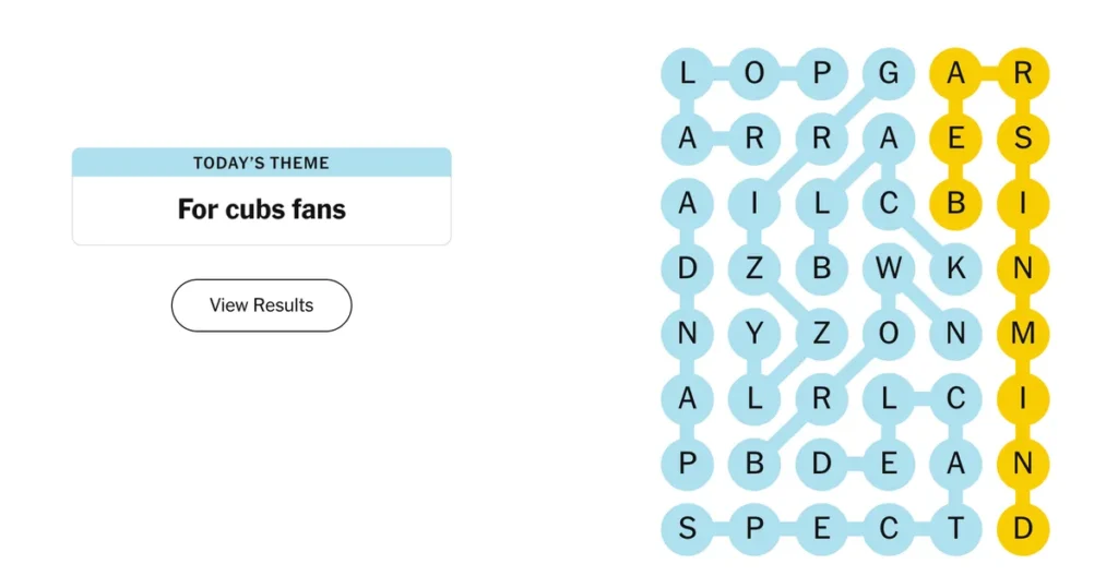 The completed NYT Strands puzzle for Jan. 9, 2026.