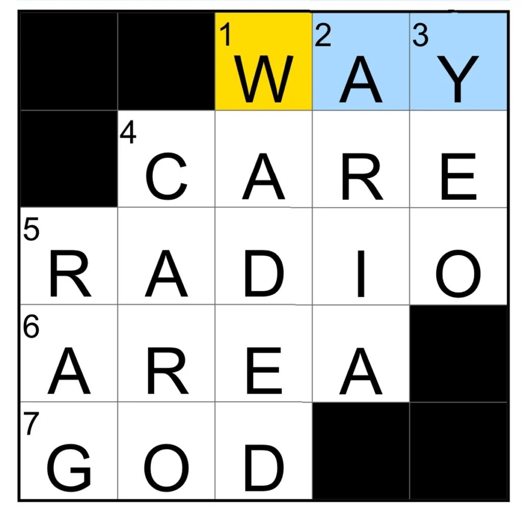 The completed NYT Mini Crossword puzzle for Feb. 6, 2026.