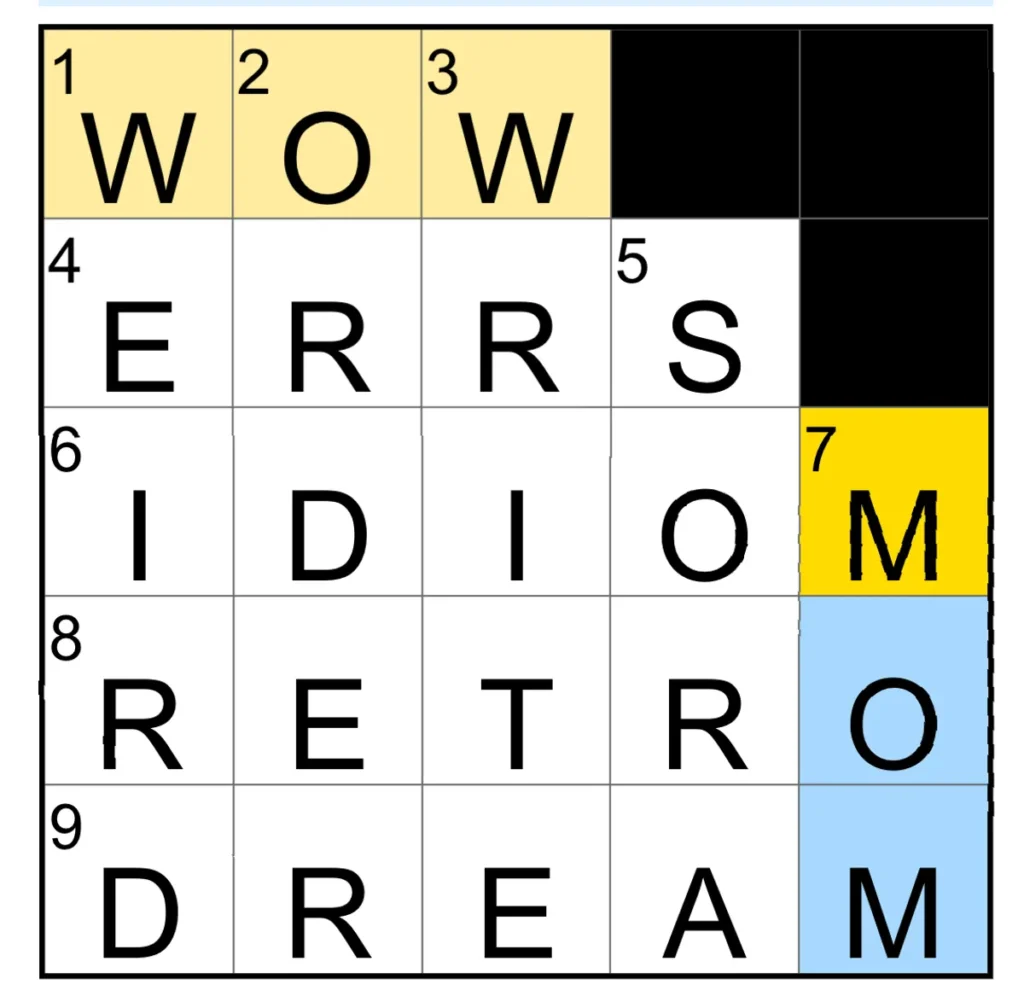 The completed NYT Mini Crossword puzzle for Feb. 3, 2026.