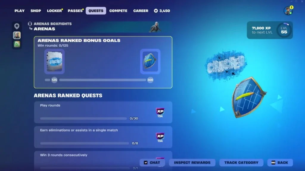 Fortnite Arenas Quests and Rewards – Full List
