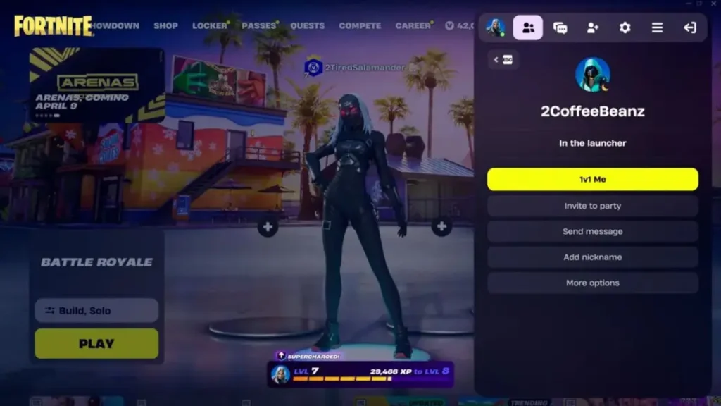 Fortnite Arenas Showdown – 1v1 Me Duels
