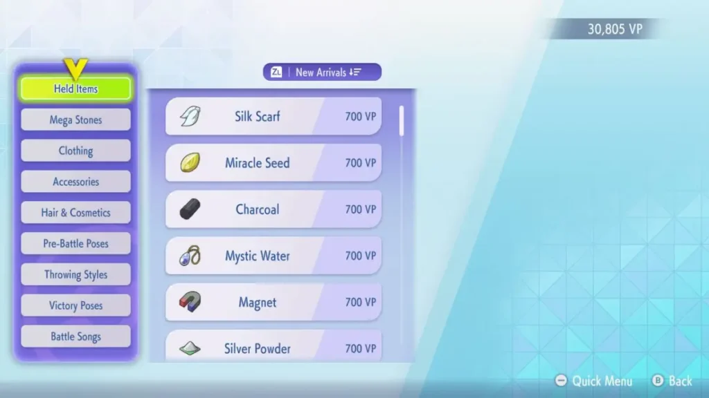 3. Buy Items