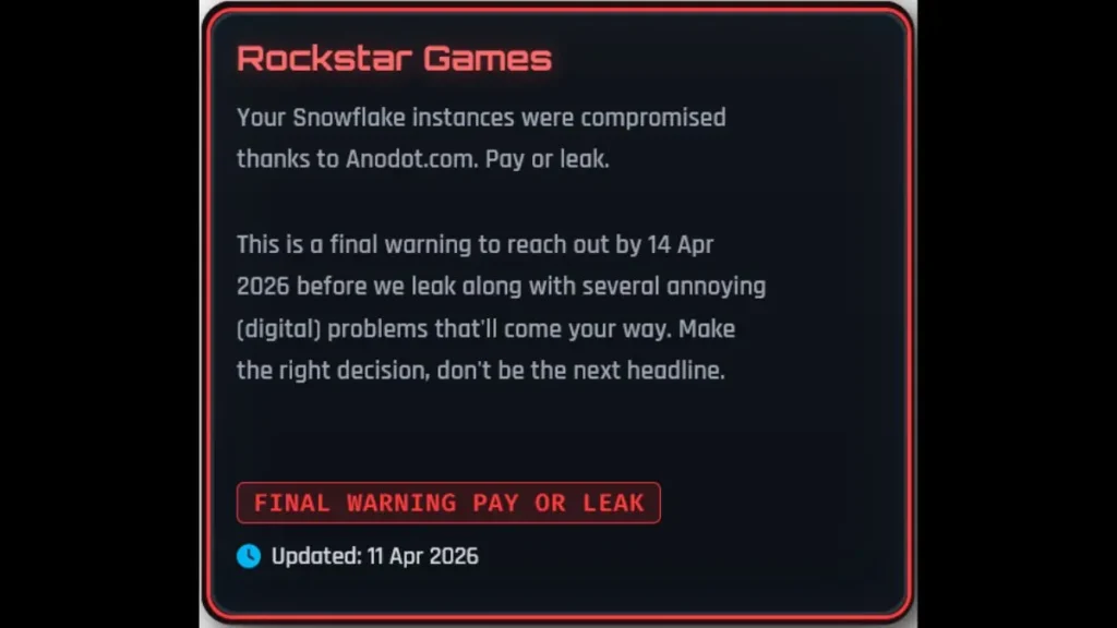 Rockstar Official Response
