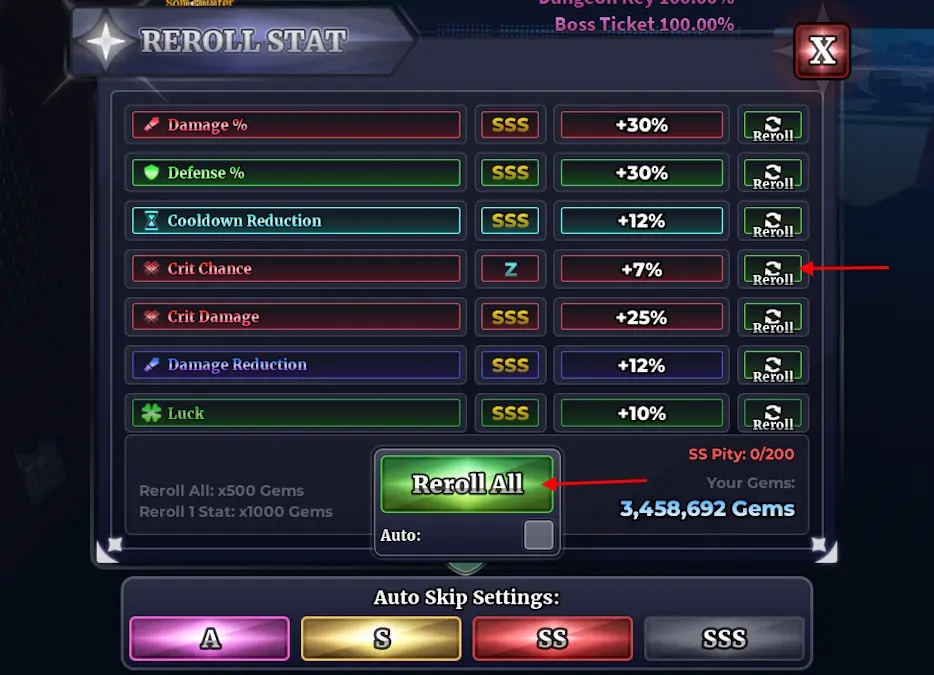 The Sailor Piece Stat Reroll Guide