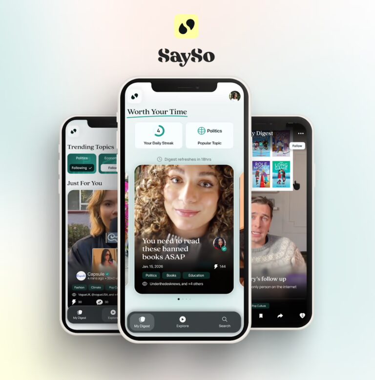 SaySo App: New Short-Form News Video App Focused on Trust