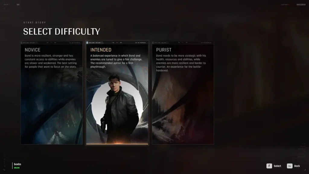 All 007 First Light Difficulty Settings