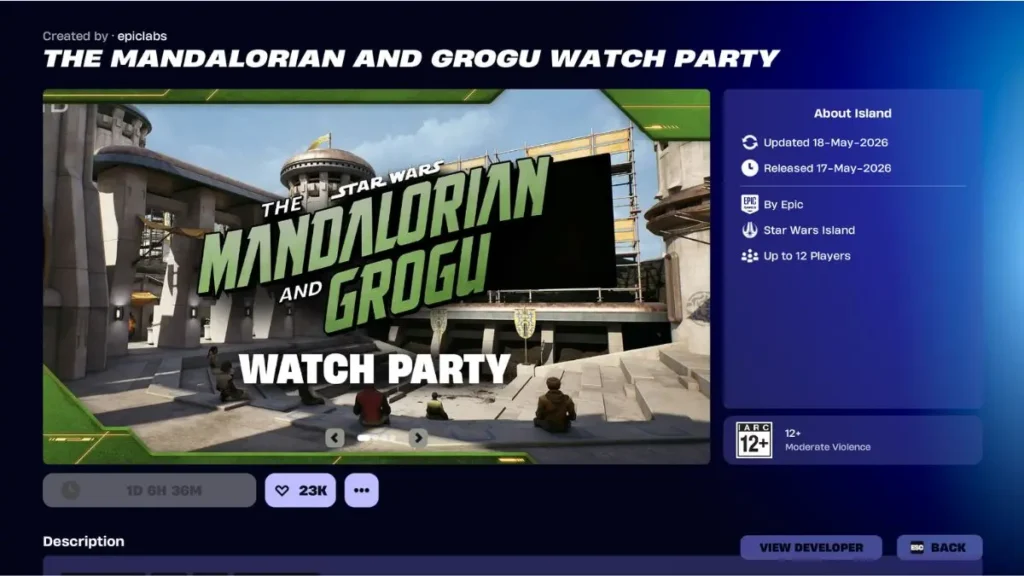 How to Watch the Mandalorian and Grogu Screening in Fortnite