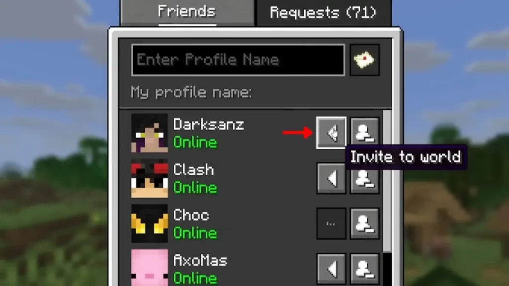 Invite Friends to Your Minecraft World