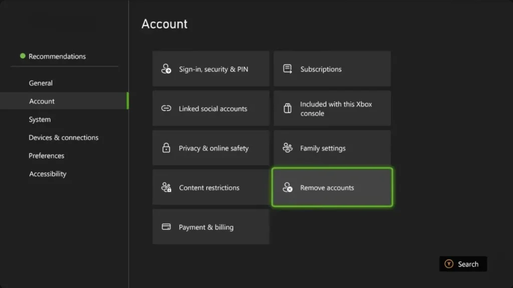 Remove and Re-Add Your Xbox Account
